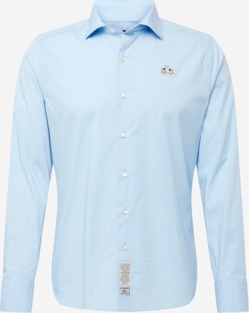 La Martina - Camisa en azul: frente