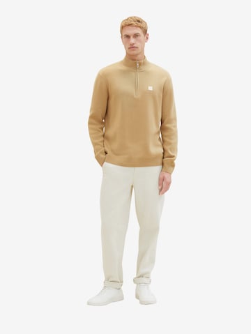 TOM TAILOR Pullover in Beige