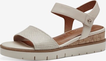 TAMARIS Strap Sandals in White: front