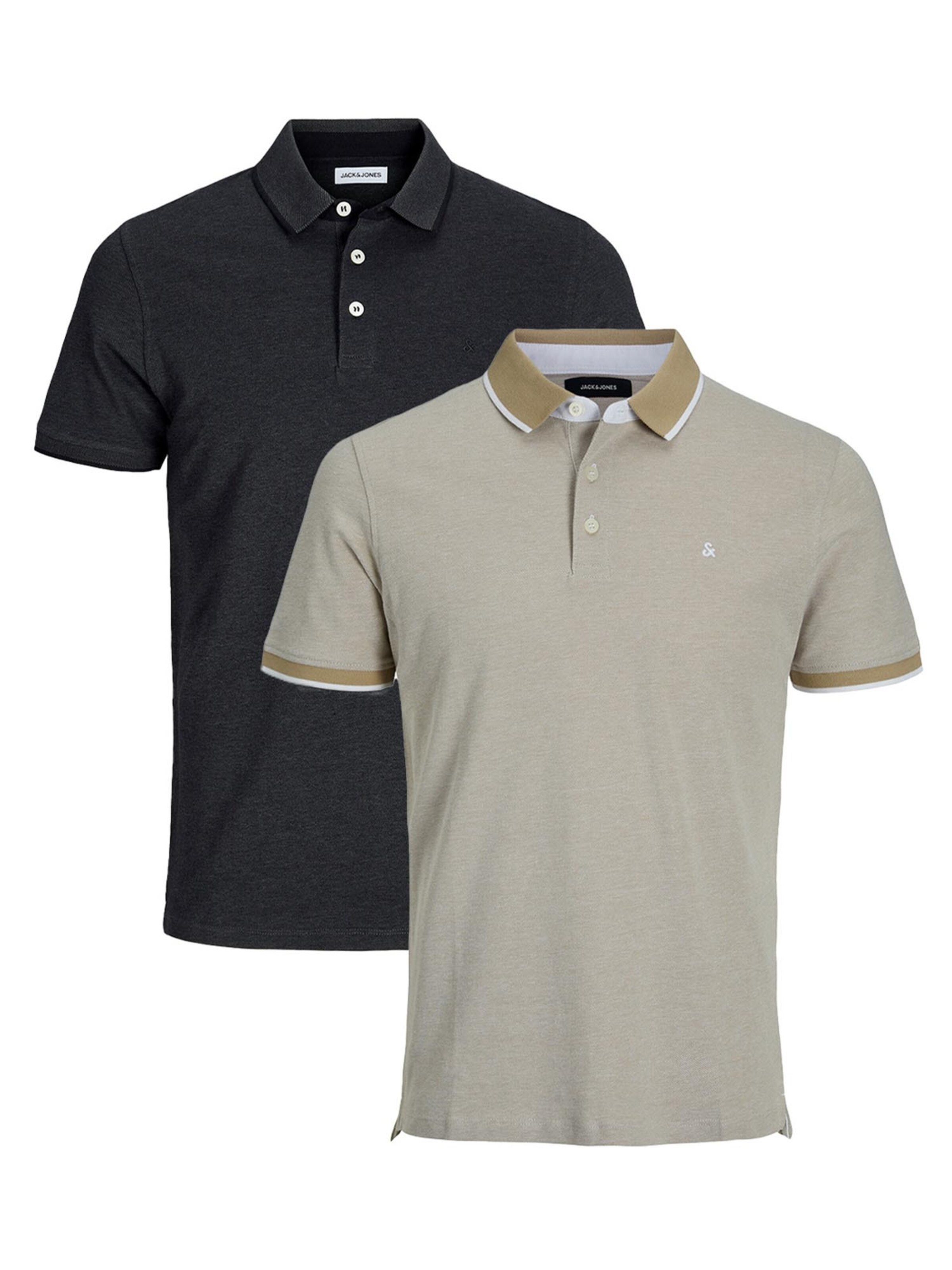 JACK & JONES Shirt 'Paulos - Slim Fit' in Beige: front