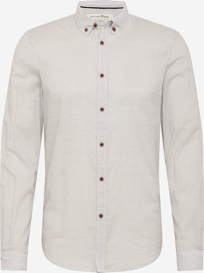 TOM TAILOR Overhemd in de kleur Antraciet / Wit, Productweergave