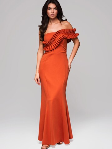 Ombre Abendkleid in Orange