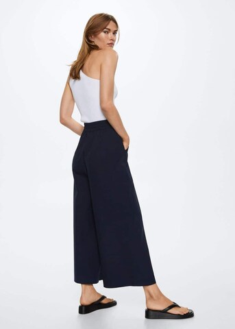 Wide Leg Pantalon à pince 'Trona-H' MANGO en bleu