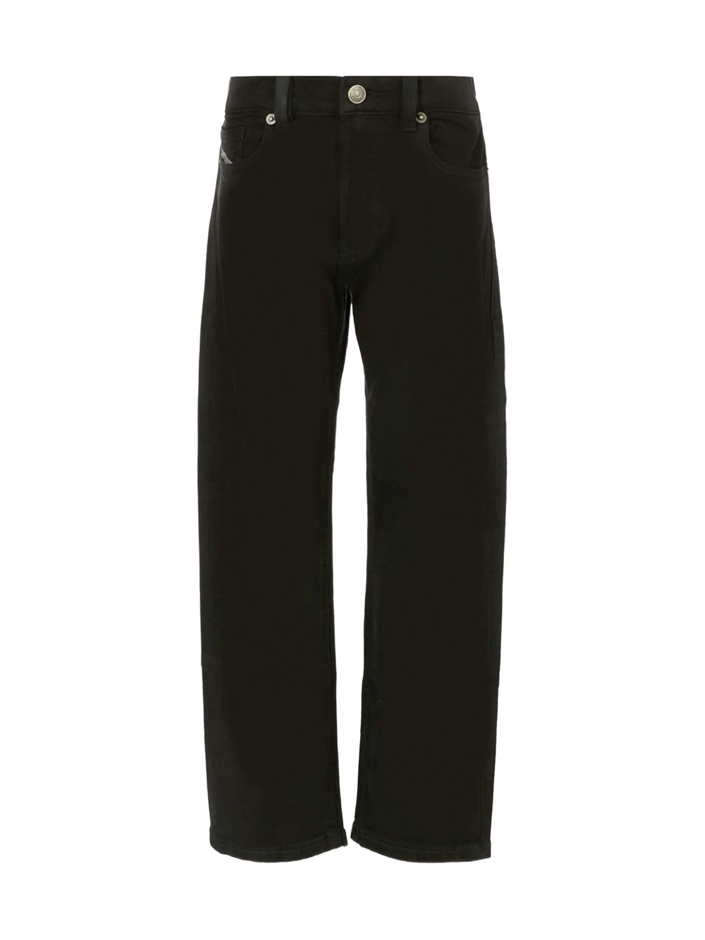 DIESEL Regular Pants in Black: front