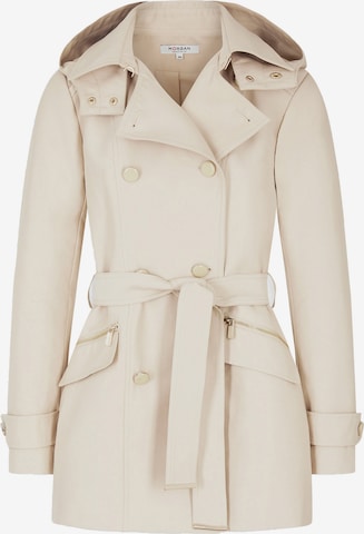 Morgan Between-Seasons Coat in Beige: front