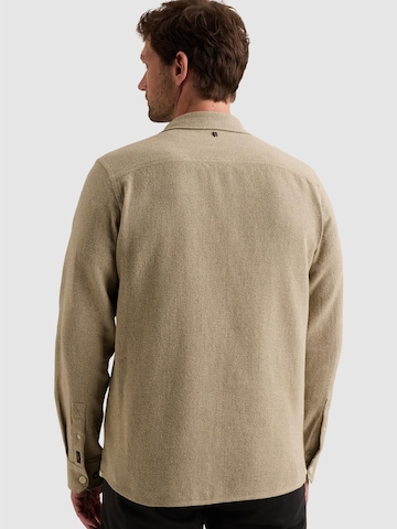 PME Legend Regular Fit Skjorte 'Flannel shirt with chest pocket' i beige