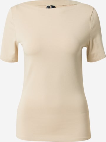 VERO MODA Shirt 'PANDA' in Beige: voorkant