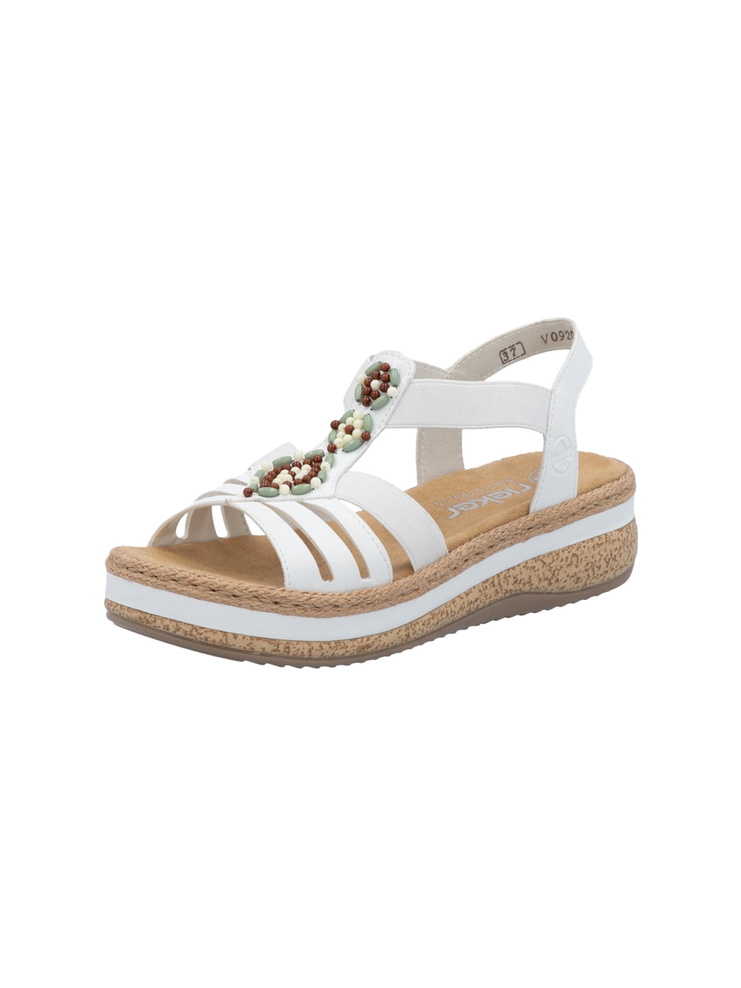 Sandalo di Rieker in verde: frontale