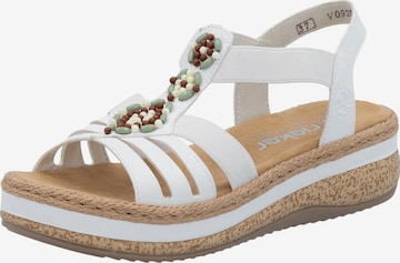 Sandalo di Rieker in verde: frontale