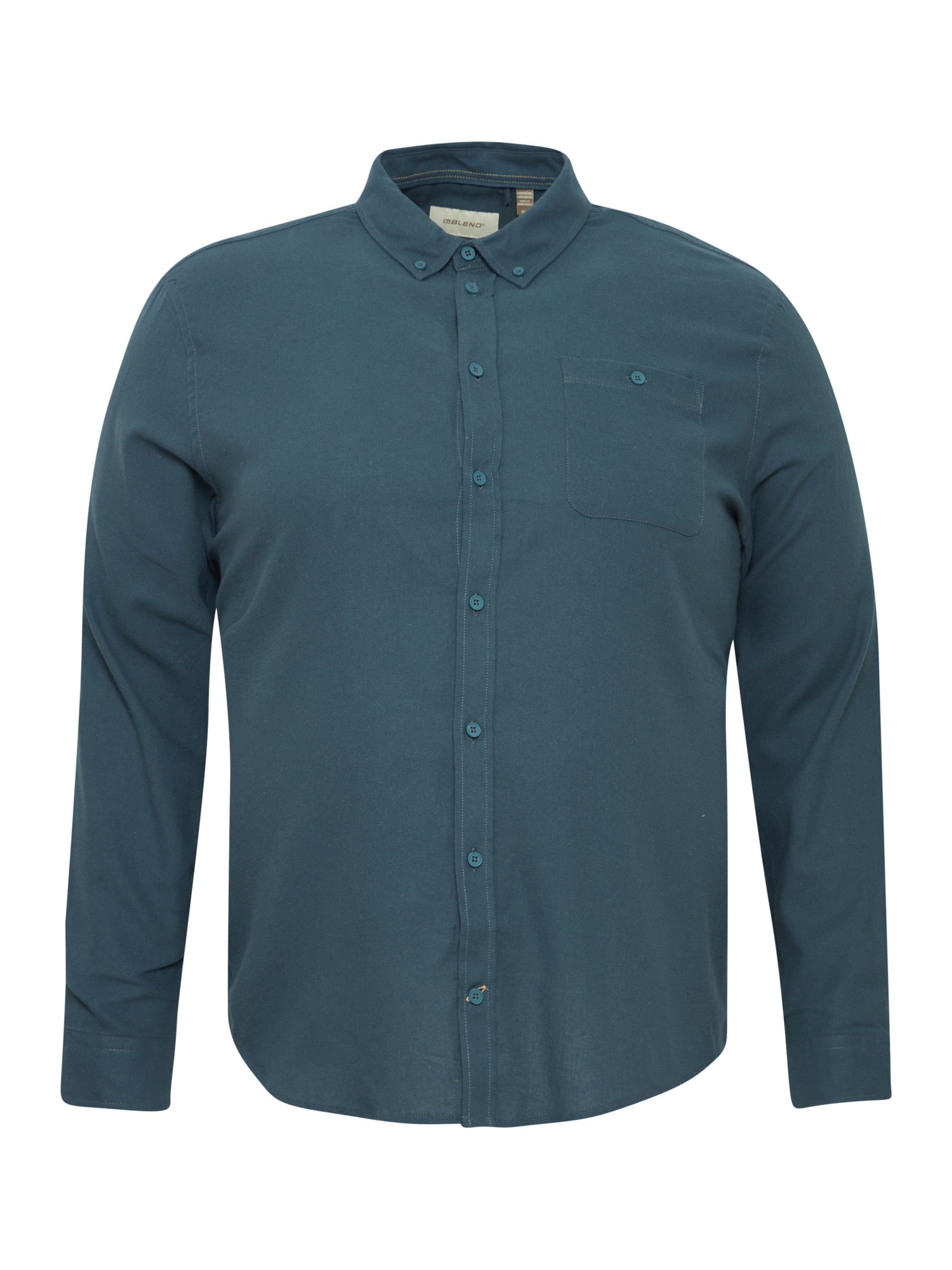 BLEND - Ajuste regular Camisa en azul: frente