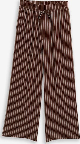 TOM TAILOR DENIM - Pierna ancha Pantalón en marrón: frente