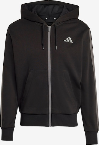 ADIDAS SPORTSWEAR Urheilullinen collegetakki 'ESS' värissä musta: etupuoli