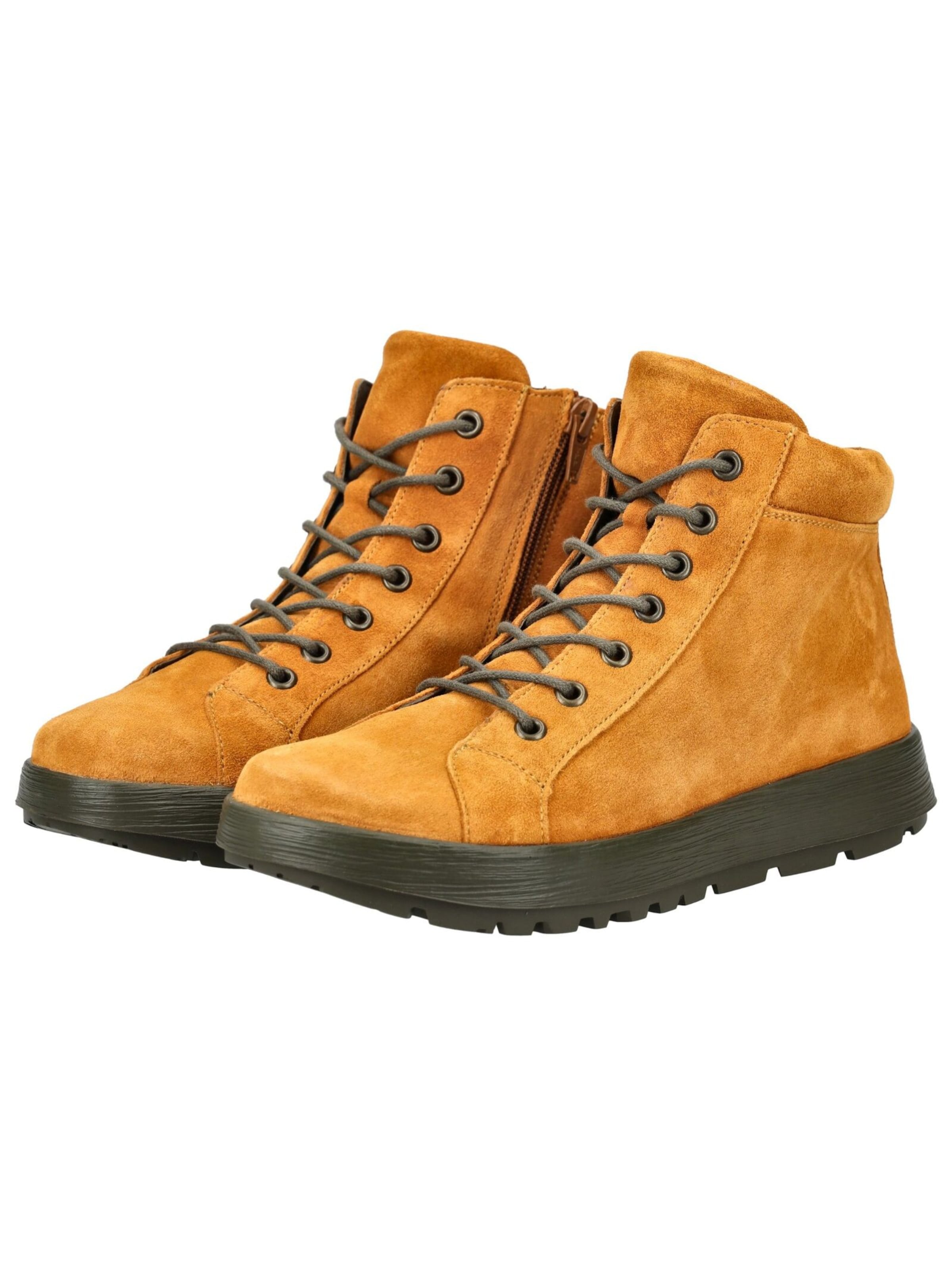 THINK! Lace-Up Ankle Boots in Brown