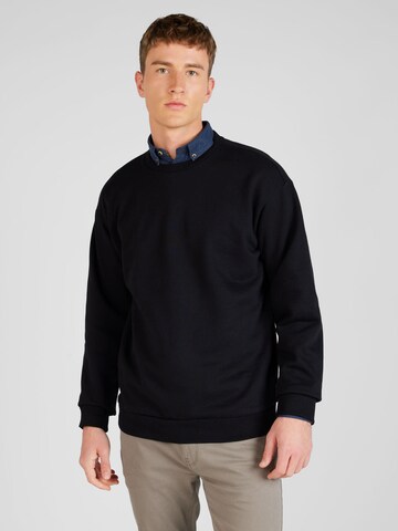 melns QS Sportisks džemperis: no priekšpuses
