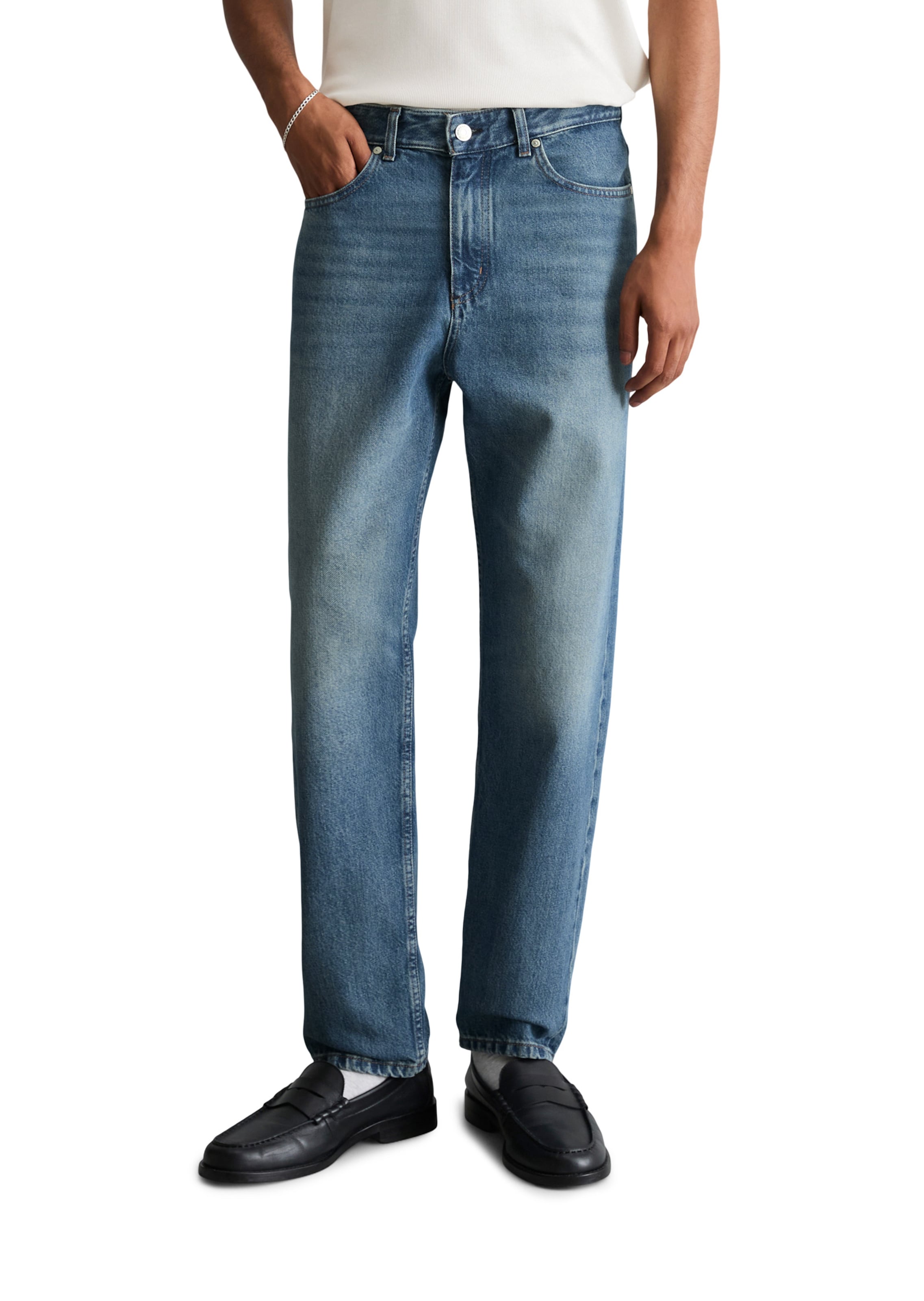 Effilé Jean Marc O'Polo DENIM en bleu : devant