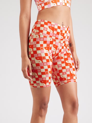 Hey Honey - Skinny Pantalón deportivo 'DAYANDNIGHT' en rojo: frente