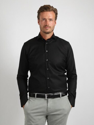 Profuomo Slim Fit Hemd‌‌‌‌ in Schwarz