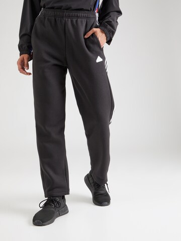 ADIDAS SPORTSWEAR Regular Workout Pants 'TIRO' in Black: front