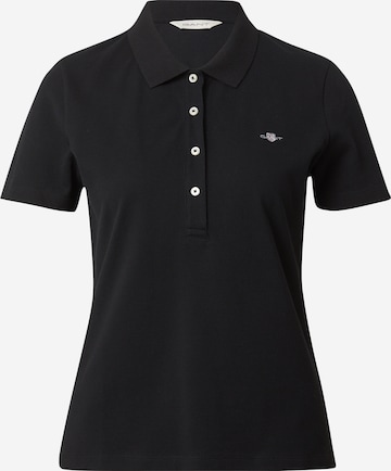 GANT - Camiseta en negro: frente