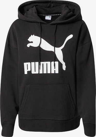 PUMA Sweater majica 'Classics' u crna / bijela, Pregled proizvoda