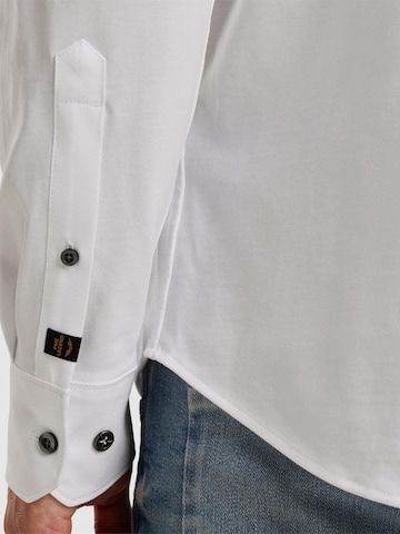 PME Legend - Ajuste regular Camisa 'Shirt in jersey' en blanco