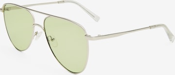 LE SPECS Sonnenbrille 'THE DUKE' in Silber: Vorderseite