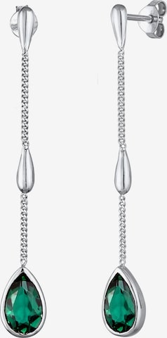 ELLI Oorbellen 'Tropfen' in Groen: voorkant