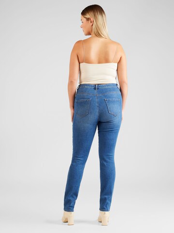 ONLY Curve Skinny Jeans 'ONCROSE' in Blauw