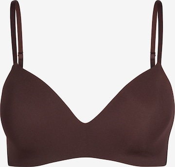 Skiny Bra in Brown: front