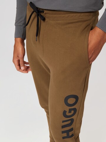 Effilé Pantalon 'Dutschi' HUGO en marron