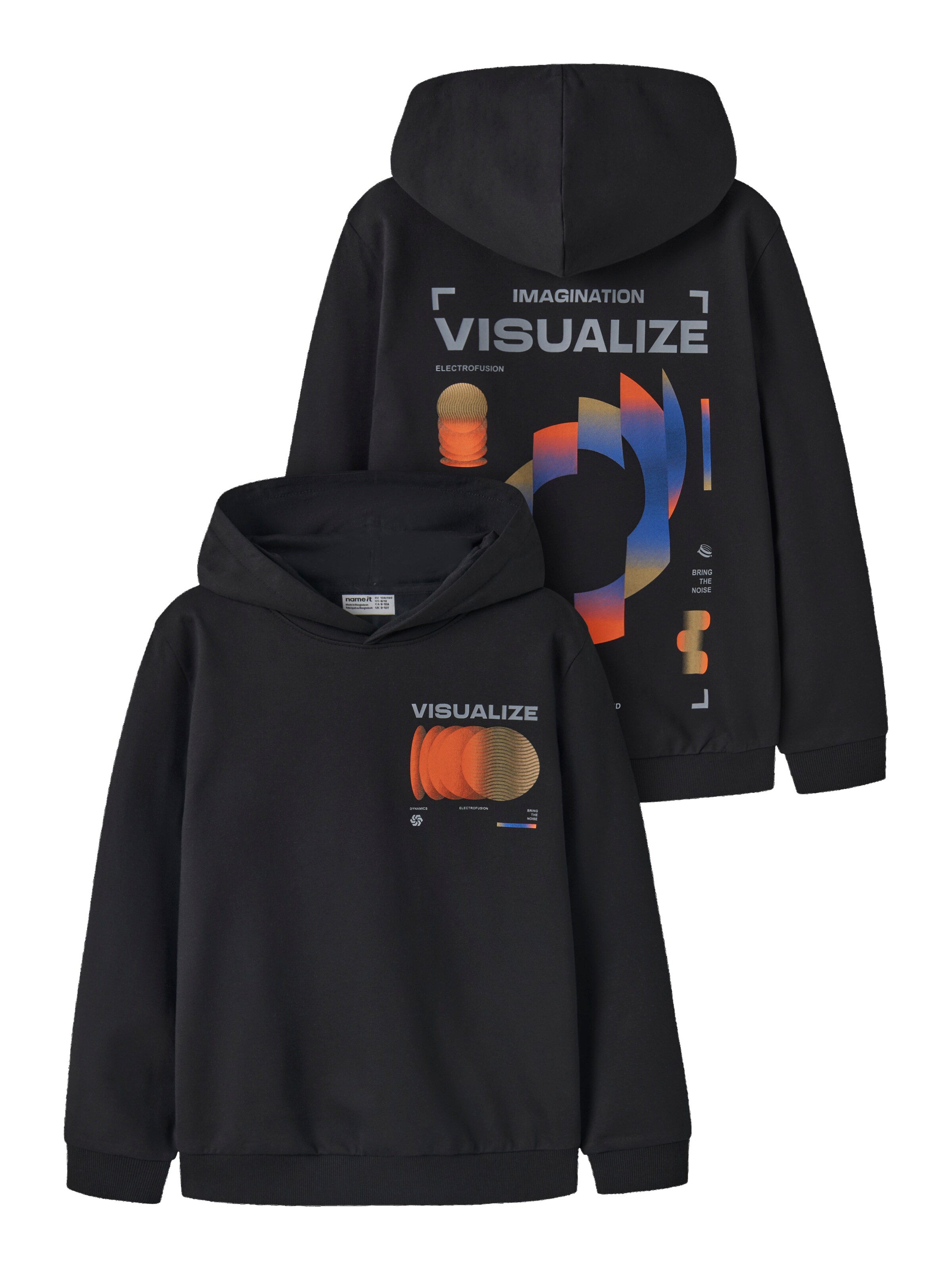 NAME IT Sweatshirt 'NKMNIGO' in Zwart