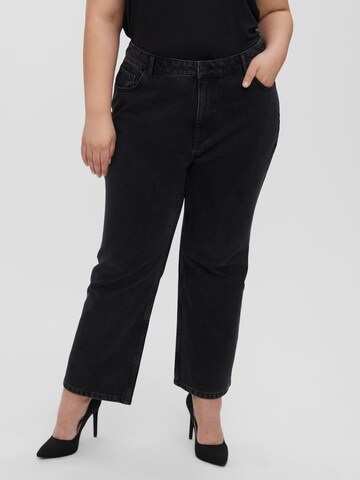 Wide leg Jeans 'KITHY' de la Vero Moda Curve pe negru: față