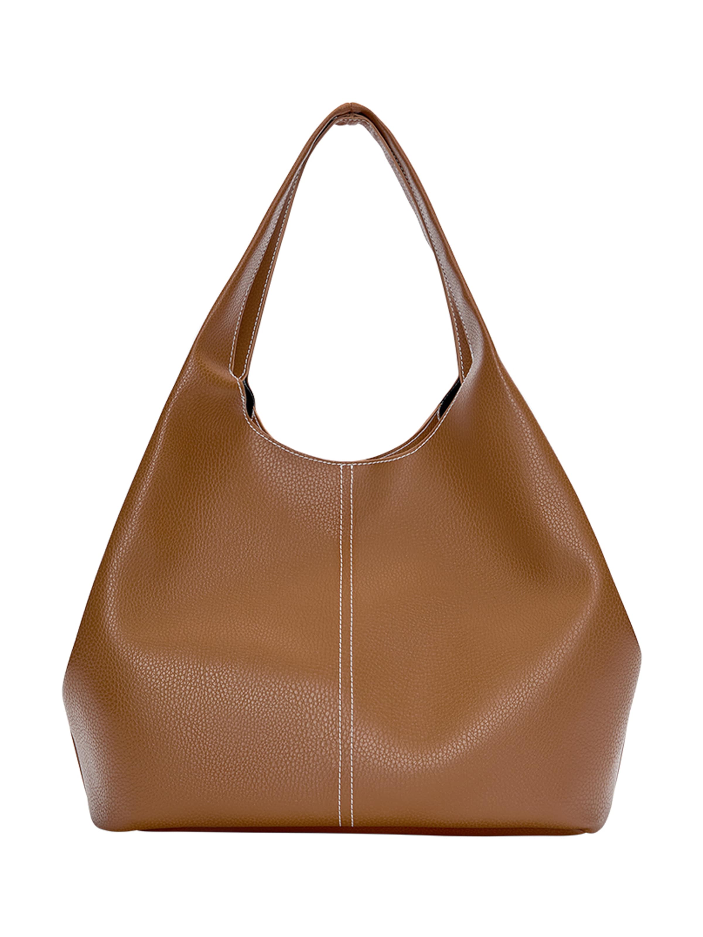 Pull&Bear "Чанта тип ""Shopper""" в бежово: отпред