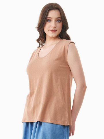 Organication Top in Brown