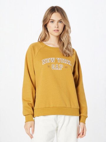 Sweat-shirt GAP en jaune : devant