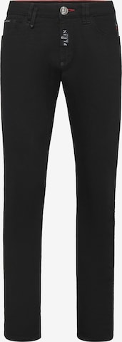 Philipp Plein Slimfit Jeans in Schwarz: Vorderseite