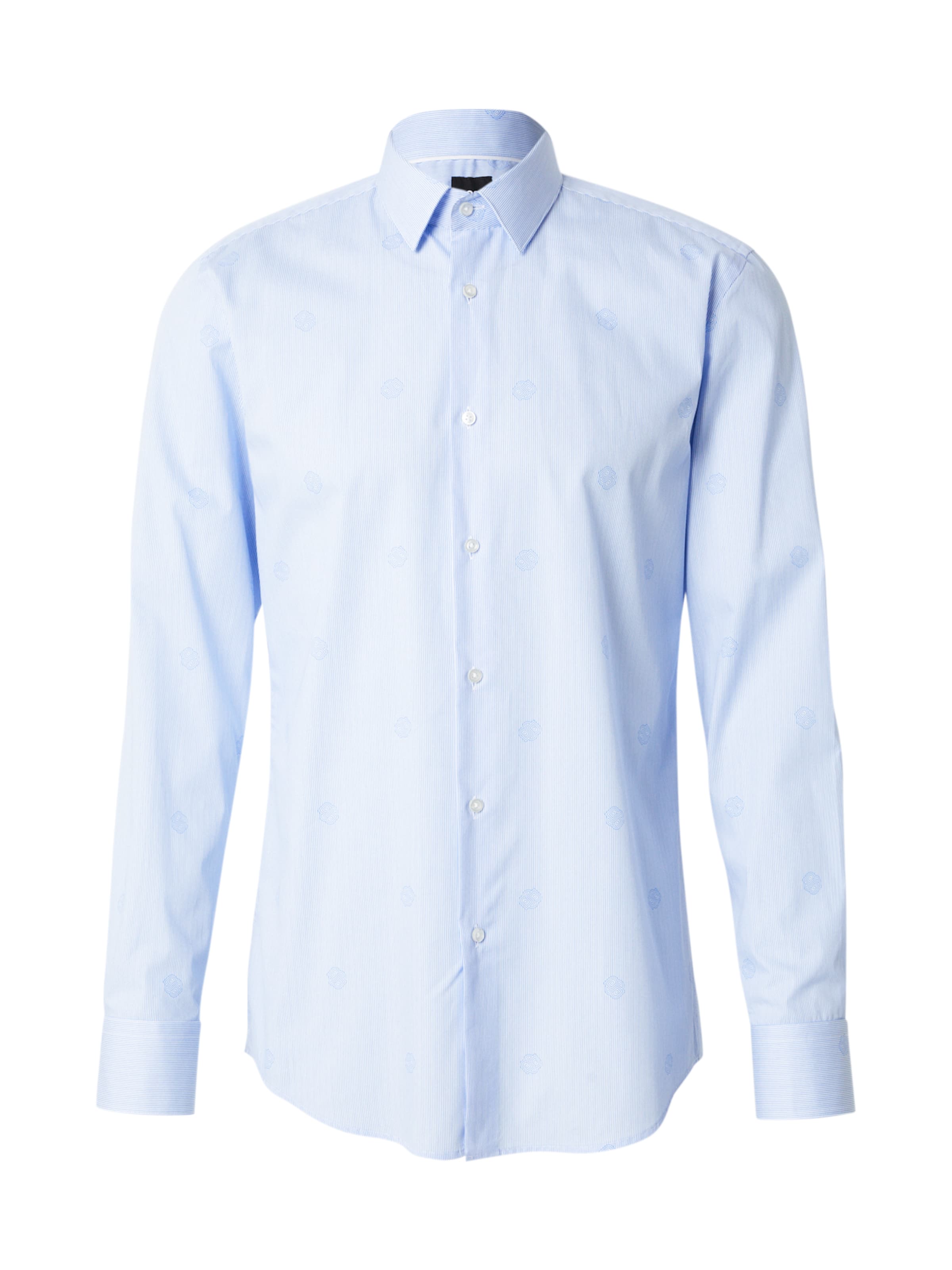 Coupe slim Chemise 'H-HANK' BOSS en bleu : devant