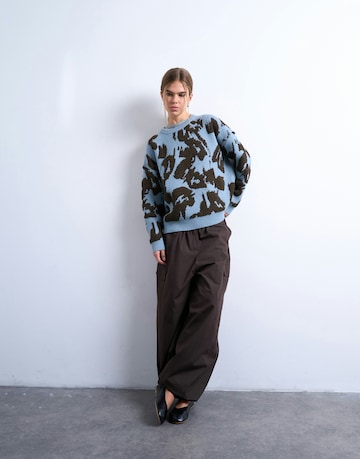 TOPSHOP Пуловер 'STACY' в синьо