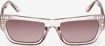 Lunettes de soleil GUESS en rose : devant