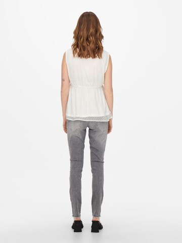 Only Maternity Blouse 'Mama' in Wit