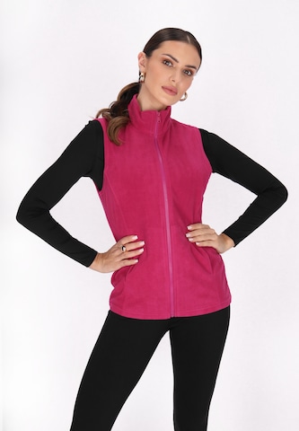 faina Athlsr Bodywarmer in Roze: voorkant