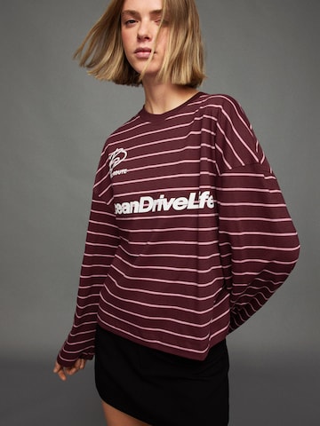 Bershka Shirt in Rood: voorkant