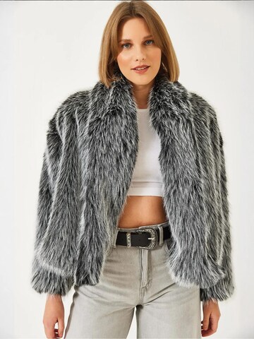 Bianco Lucci - Casaco meia-estação em cinzento: frente