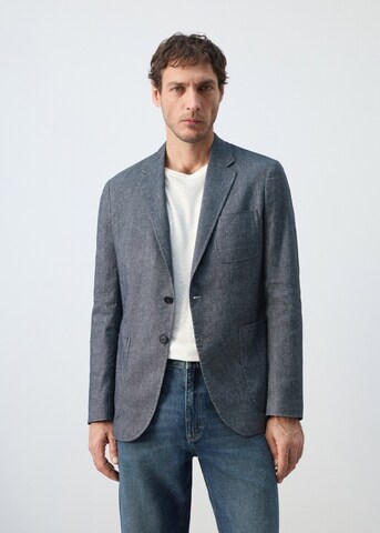 MANGO MAN Slim fit Suit Jacket in Blue: front