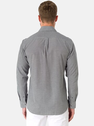 Jacey Quinn Regular Fit Hemd in Schwarz