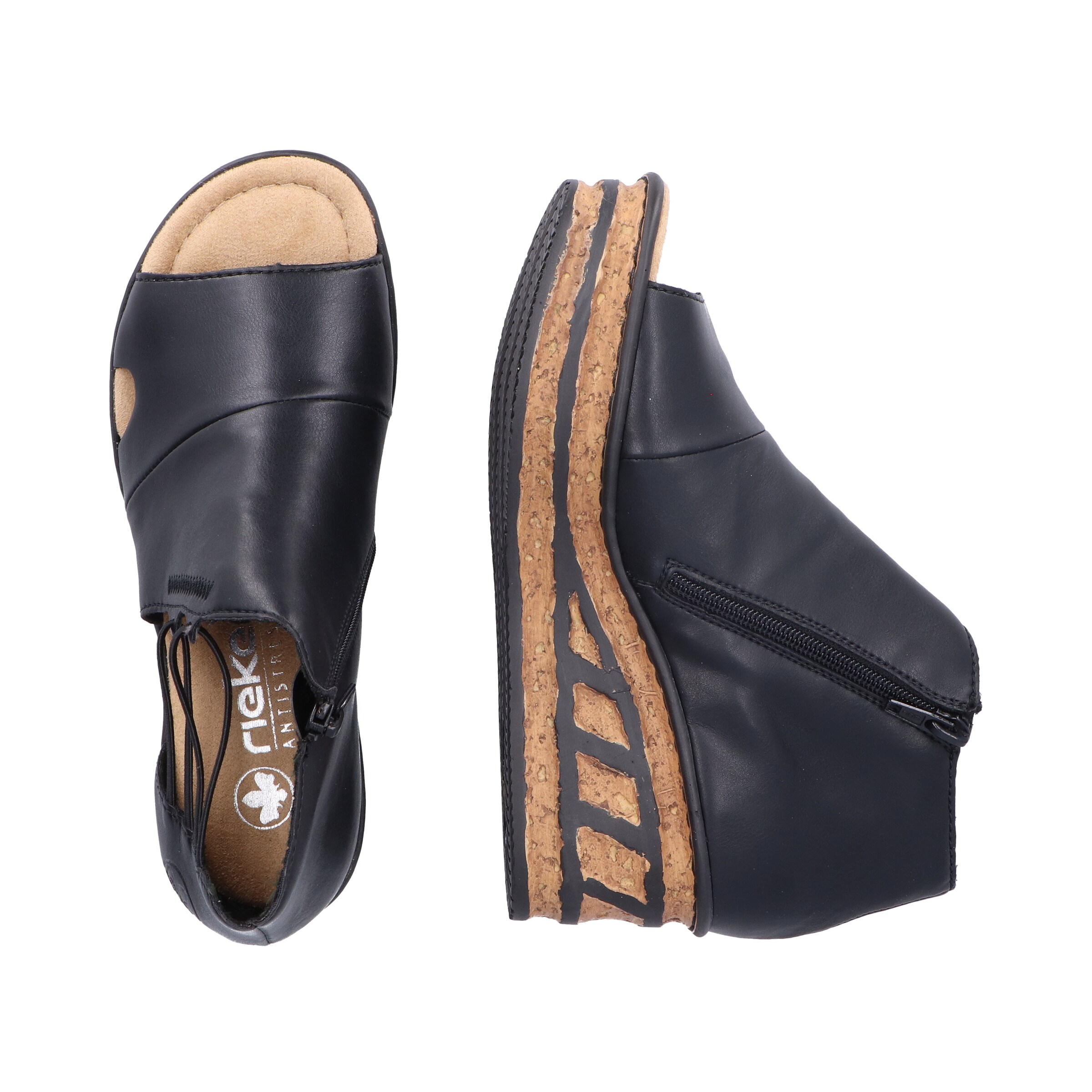 Rieker Sandale in Schwarz