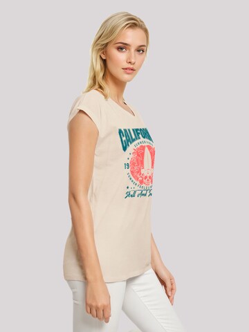 T-shirt 'California skull summer vibes' F4NT4STIC en beige
