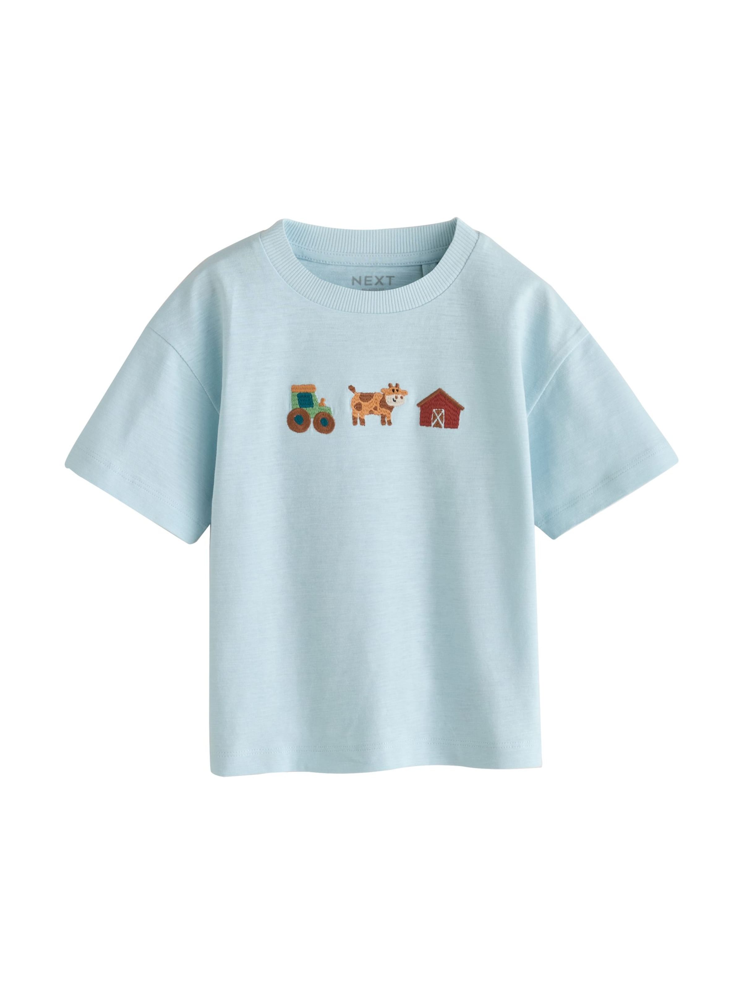 Next Shirt in Blauw: voorkant