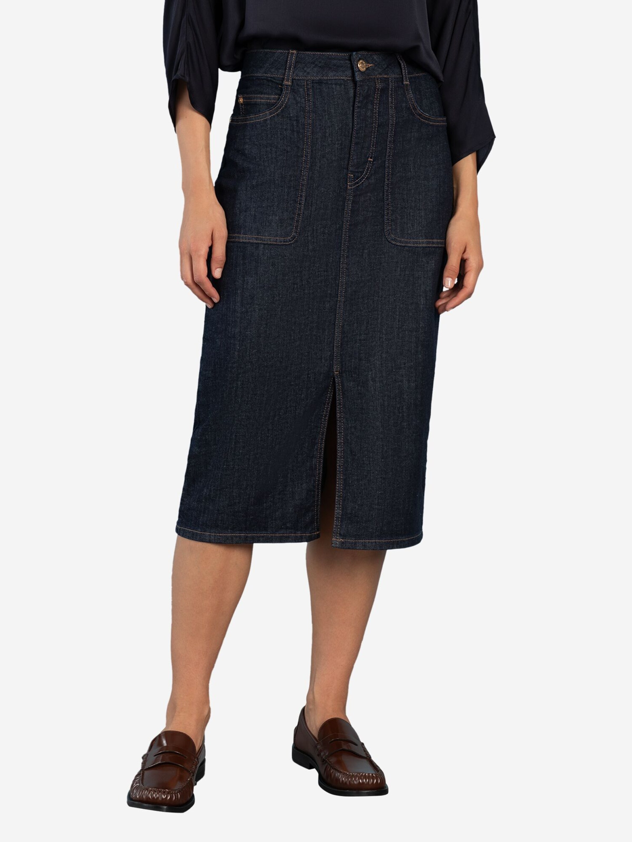 Mini-jupe More & More Taille 40 Bleu - Polyester Occasion Très Bon état - Style Décontracté