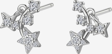 Hey Happiness Earrings 'Falling Star' in Silver: front